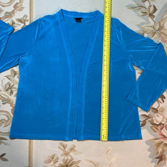 PL teal open front cardigan - Picture 4 of 4